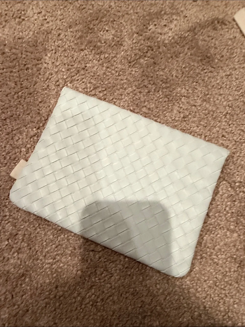 Ipsy Woven Envelope glam bag - Light Blue